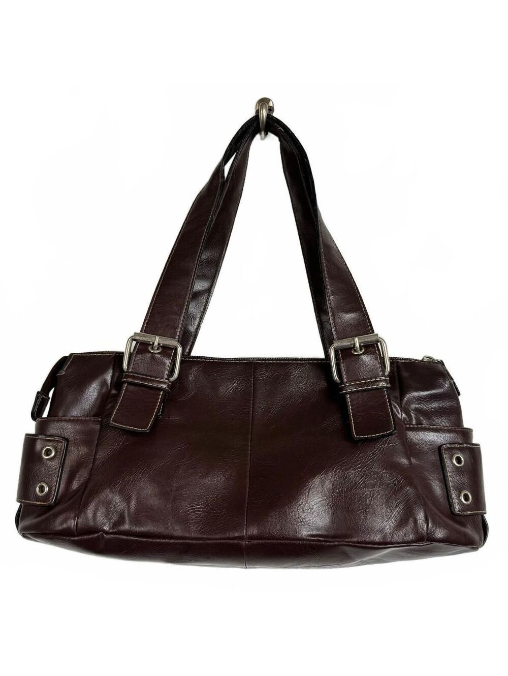Worthington Brown shoulder bag silver hardware